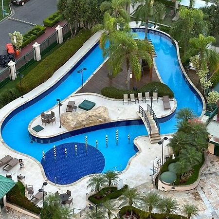 Flat Com Vista Panoramica -15- Na Barra Da Tijuca - Estacionamento Gratuito - Frigobar - Ar Condicionado - Piscina - Academia - Balsa Para Praia Gratis - Varanda - Vista Parcial Mar E Lagoa Rio de Janeiro Zewnętrze zdjęcie