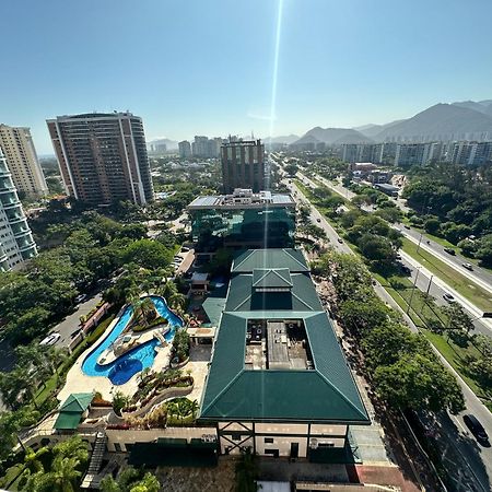 Flat Com Vista Panoramica -15- Na Barra Da Tijuca - Estacionamento Gratuito - Frigobar - Ar Condicionado - Piscina - Academia - Balsa Para Praia Gratis - Varanda - Vista Parcial Mar E Lagoa Rio de Janeiro Zewnętrze zdjęcie
