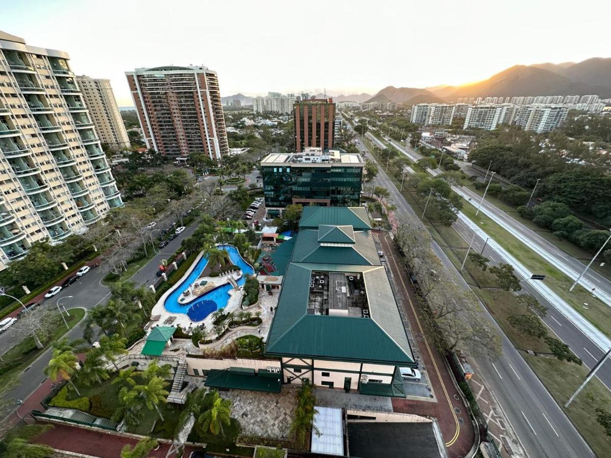 Flat Com Vista Panoramica -15- Na Barra Da Tijuca - Estacionamento Gratuito - Frigobar - Ar Condicionado - Piscina - Academia - Balsa Para Praia Gratis - Varanda - Vista Parcial Mar E Lagoa Rio de Janeiro Zewnętrze zdjęcie