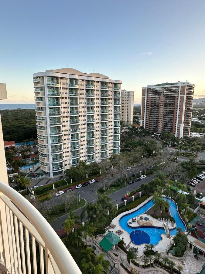 Flat Com Vista Panoramica -15- Na Barra Da Tijuca - Estacionamento Gratuito - Frigobar - Ar Condicionado - Piscina - Academia - Balsa Para Praia Gratis - Varanda - Vista Parcial Mar E Lagoa Rio de Janeiro Zewnętrze zdjęcie
