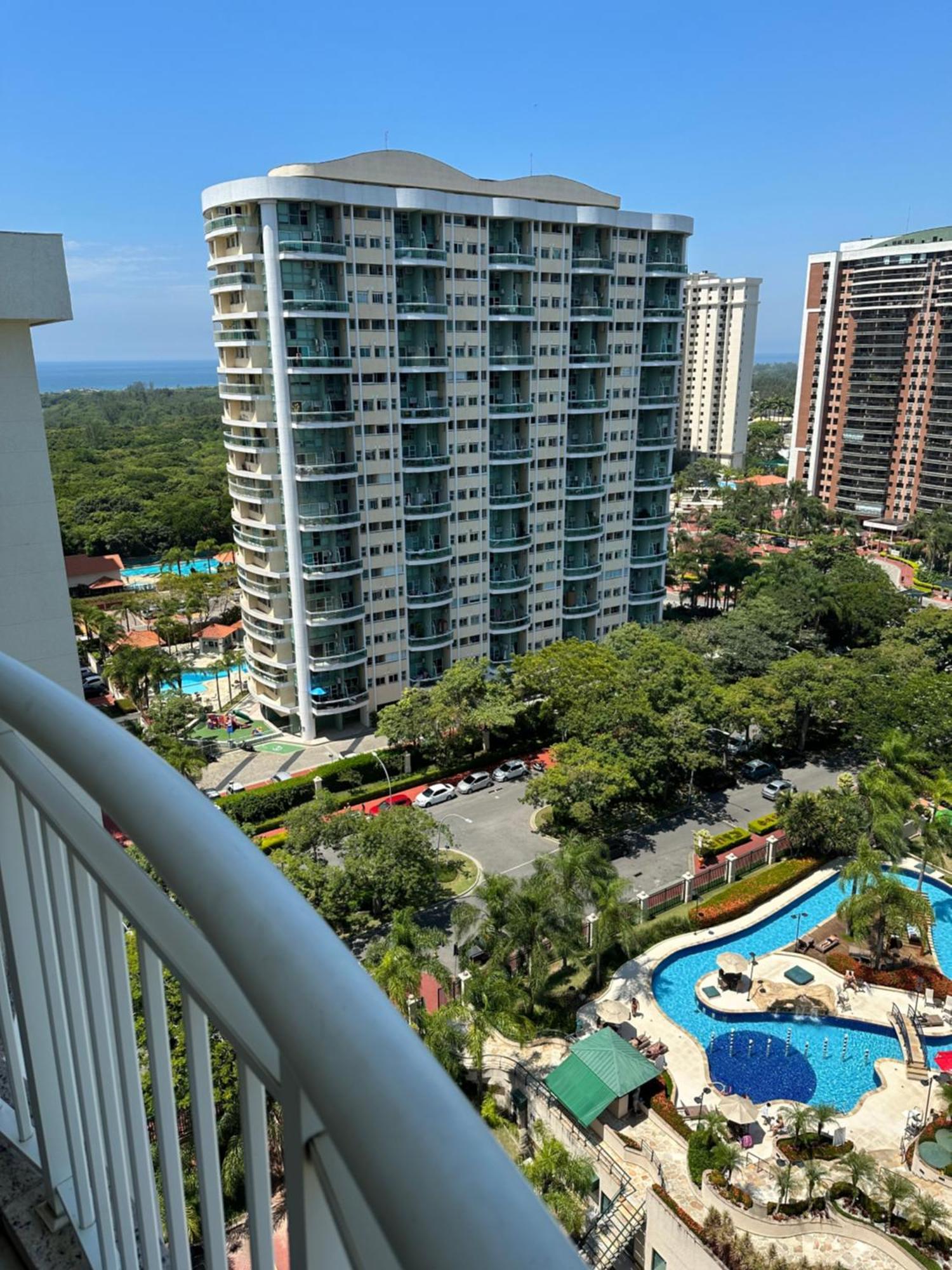 Flat Com Vista Panoramica -15- Na Barra Da Tijuca - Estacionamento Gratuito - Frigobar - Ar Condicionado - Piscina - Academia - Balsa Para Praia Gratis - Varanda - Vista Parcial Mar E Lagoa Rio de Janeiro Zewnętrze zdjęcie