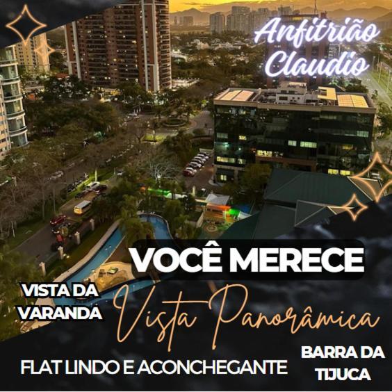 Flat Com Vista Panoramica -15- Na Barra Da Tijuca - Estacionamento Gratuito - Frigobar - Ar Condicionado - Piscina - Academia - Balsa Para Praia Gratis - Varanda - Vista Parcial Mar E Lagoa Rio de Janeiro Zewnętrze zdjęcie