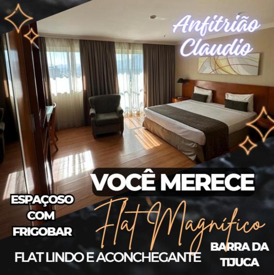 Flat Com Vista Panoramica -15- Na Barra Da Tijuca - Estacionamento Gratuito - Frigobar - Ar Condicionado - Piscina - Academia - Balsa Para Praia Gratis - Varanda - Vista Parcial Mar E Lagoa Rio de Janeiro Zewnętrze zdjęcie