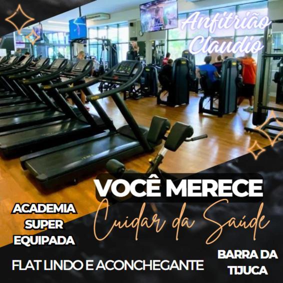Flat Com Vista Panoramica -15- Na Barra Da Tijuca - Estacionamento Gratuito - Frigobar - Ar Condicionado - Piscina - Academia - Balsa Para Praia Gratis - Varanda - Vista Parcial Mar E Lagoa Rio de Janeiro Zewnętrze zdjęcie